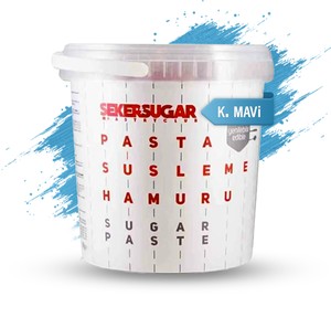  ŞEKER SUGAR ŞEKER HAMURU KOYU MAVİ (1 KG)